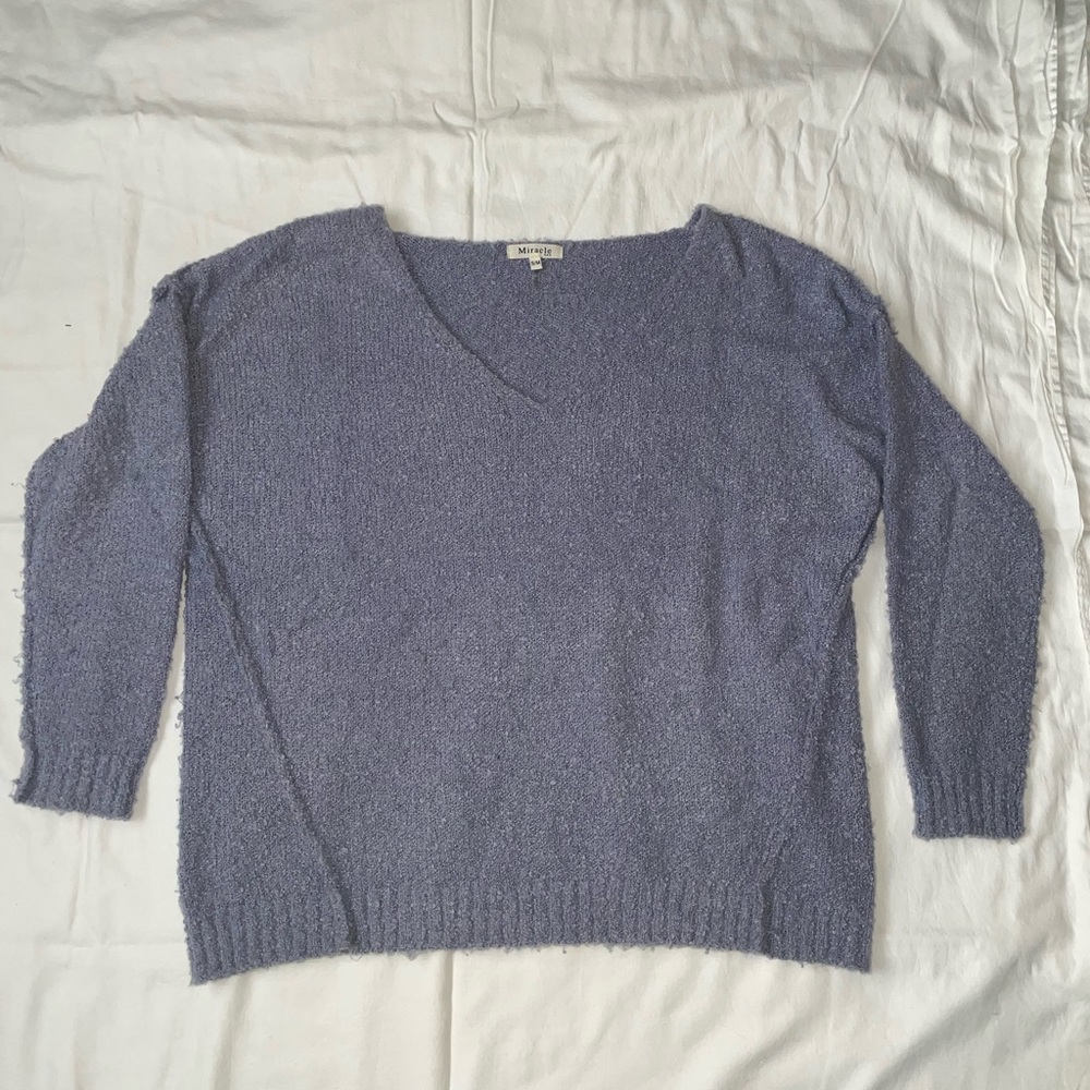 Miracle USA Dusty Blue Sweater Size S/M